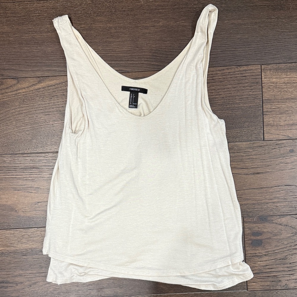 Cream tank top